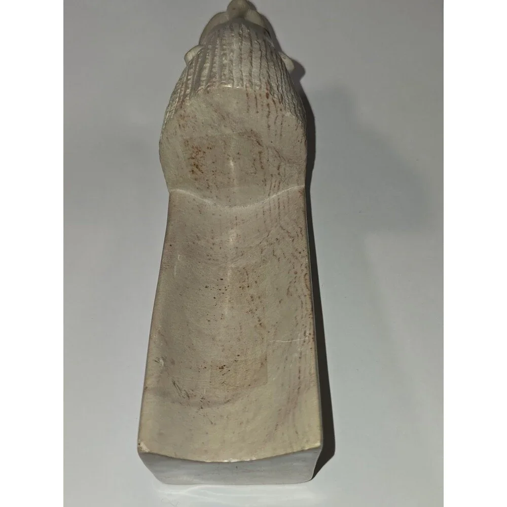 Signed John Tabule Abuya Ogao Hand Carved Kisii Soapstone Lion Desk Organizer